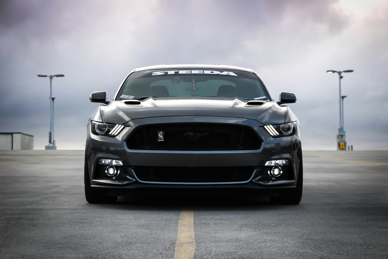 A performance car in cinematic light